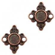 Charms TQ metal setting diamond shape Copper (Nickel Free)