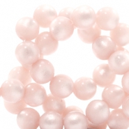 Super Polaris beads round 6 mm Whisper Pink