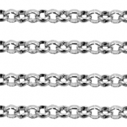 Stainless Steel findings belcher chains 3mm Antique Silver