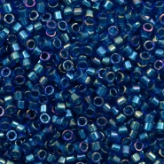 Miyuki beads delica's 11/0 Emerald Lined Cobalt AB