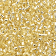 Miyuki beads delica's 11/0 Silverlined Crystal Ivory