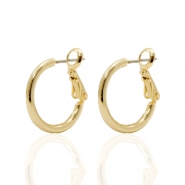 DQ metal findings creole earrings 18mm Gold 