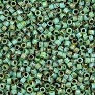 Miyuki beads delica's 11/0 Opaque Picasso Turquoise Blue DB-2264