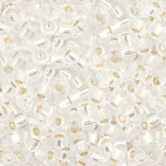 Miyuki seed beads 8/0 Silverlined Crystal 8-1