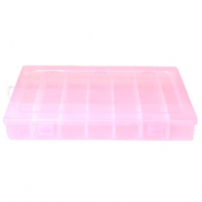 Jewellery display 28 compartment storage box Pink