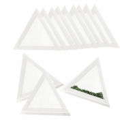 Jewellery display triangle bead trays White