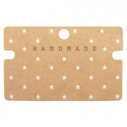 Jewellery cards "Handmade" Brown