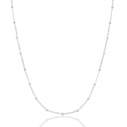 Stainless steel necklaces ball Silver