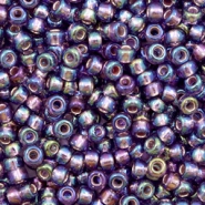 Miyuki seed beads 8/0 Silverlined AB Amethyst 8-1024