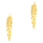 Bohemian charms feather Gold