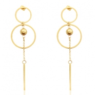Stainless steel earrings Gold