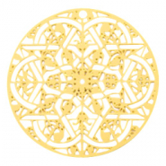 Bohemian charms round mandala Gold (nickel free)