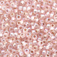 Miyuki seed beads 8/0 Silverlined AB Light Blush Beige 8-1023