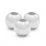 925 Silver findings crimp covers 2mm Silver