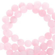 Natural stone beads Quartz 4mm matt Light Pink