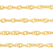 Stainless Steel findings weave belcher chain Gold