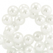 Top quality Glass pearls 4mm White