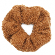 Scrunchie teddy hair tie Brown
