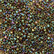 Miyuki beads delica's 11/0 Blue Lined AB Light Topaz DB-89