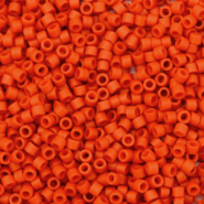 Miyuki beads delica's 11/0 Opaque Semi Frosted Dyed Cinnabar Red DB-795
