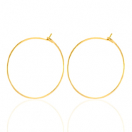 Stainless steel earrings 20mm Gold