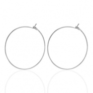Stainless steel earrings 20mm Silver