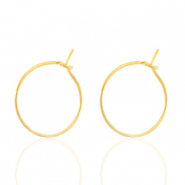 Stainless steel earrings 15mm Gold