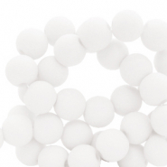 6 mm acrylic beads White