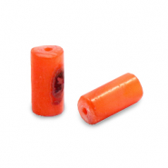 Shell beads tube Royal Orange