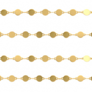 Stainless steel findings belcher chain coin Gold