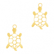 Stainless steel charms turtle Gold