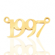 Stainless steel charms/connector year 1997 Gold