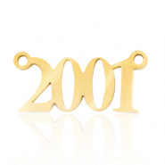 Stainless steel charms / connector year 2001 Gold
