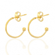 Stainless steel earrings creole Gold