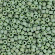 Miyuki seed beads 11/0 Opaque Glazed Frosted Pistachio Green 11-4698