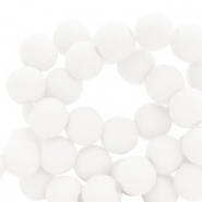 4 mm acrylic beads White