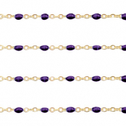 Stainless steel findings belcher chain 1mm Regal Purple-Gold