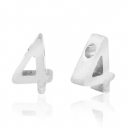 Stainless steel beads number 4 Silver