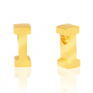 Stainless steel beads letter I Gold