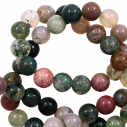 Natural stone beads Chalcecony (Quartz) and Jasper 6mm Green Mix