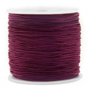 Macram&eacute; bead cord 0.8mm Royale Aubergine purple