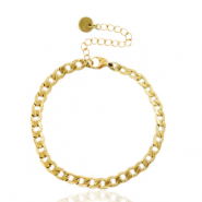 Stainless steel bracelets chain link Gold