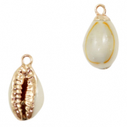 Shell pendant specials Cowrie Sand Brown-Gold