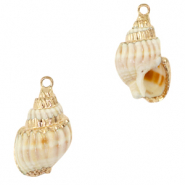 Shell pendants specials Whelks Creamy White-Gold