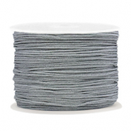 Macram&eacute; bead cord 1.0mm Slate Grey