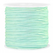 Macram&eacute; bead cord 0.8mm Soft Turquoise Green