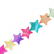 Shell beads star Multicolour