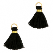 Tassels 1.5cm Gold-Black
