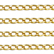 Stainless steel cuban belcher chain Gold