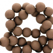 6 mm acrylic beads Coffee Brown